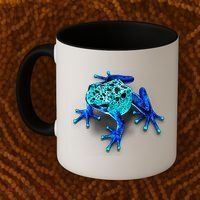 Little Blue Frog With Spots Coffee Mug thumb 2