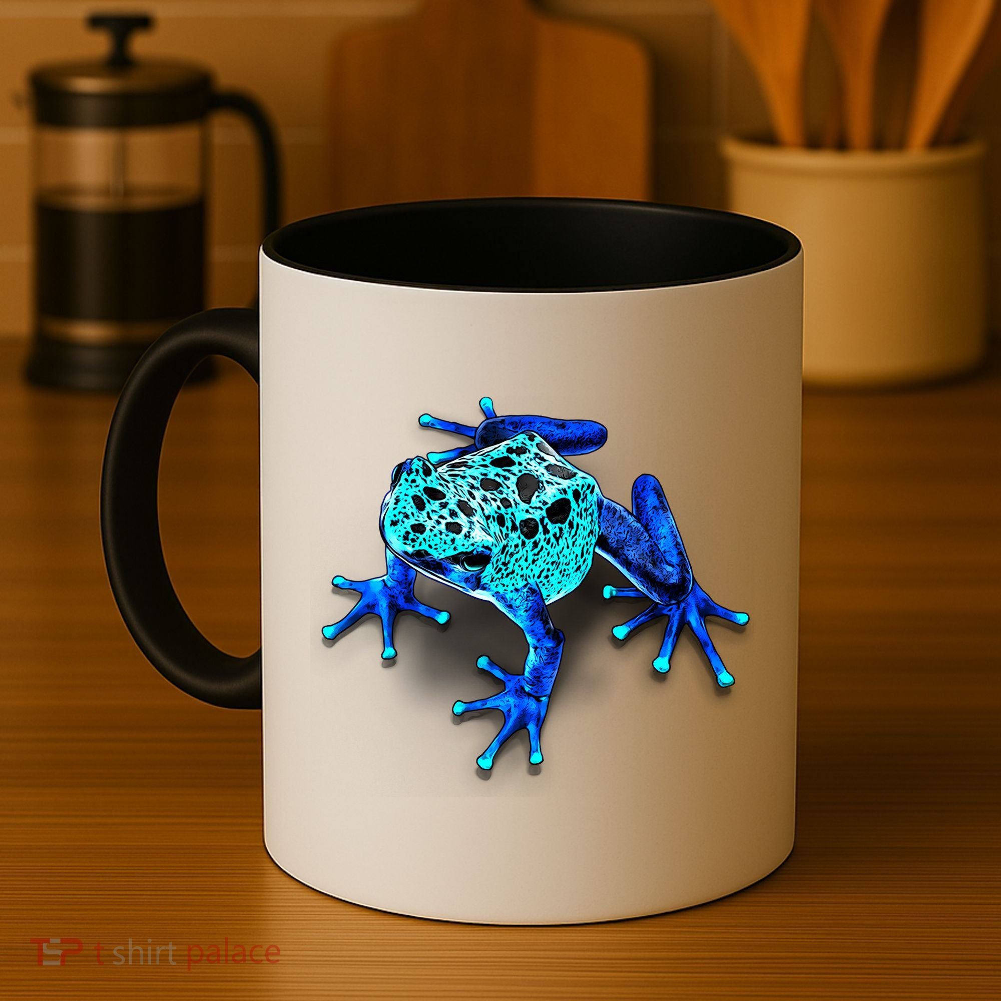 Little Blue Frog With Spots Coffee Mug