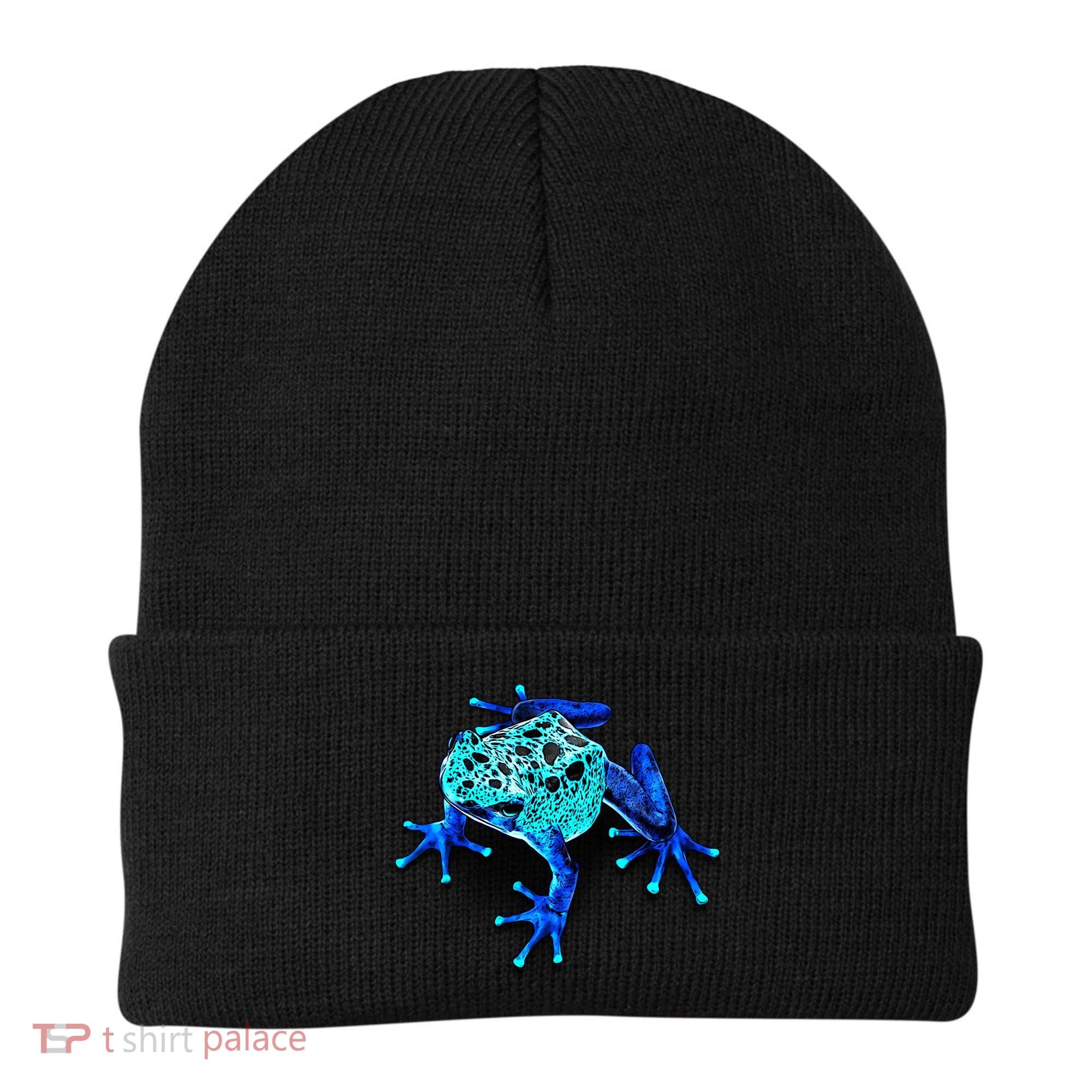 Little Blue Frog With Spots Beanie