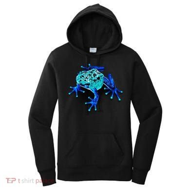 Little Blue Frog With Spots Women's Hoodie