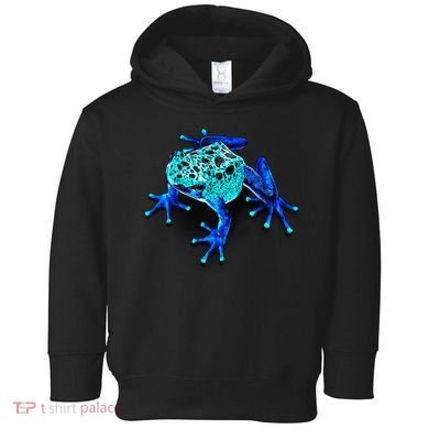 Little Blue Frog With Spots Toddler Hoodie
