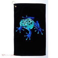 Little Blue Frog With Spots Golf Towel thumb 0