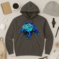 Little Blue Frog With Spots Hoodie thumb 3