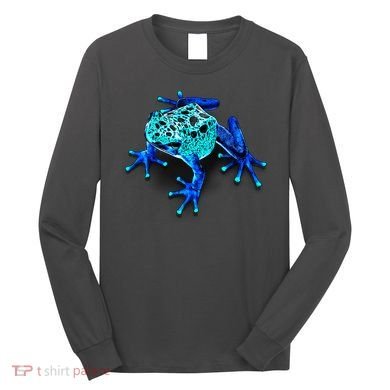 Little Blue Frog With Spots Long Sleeve Shirt