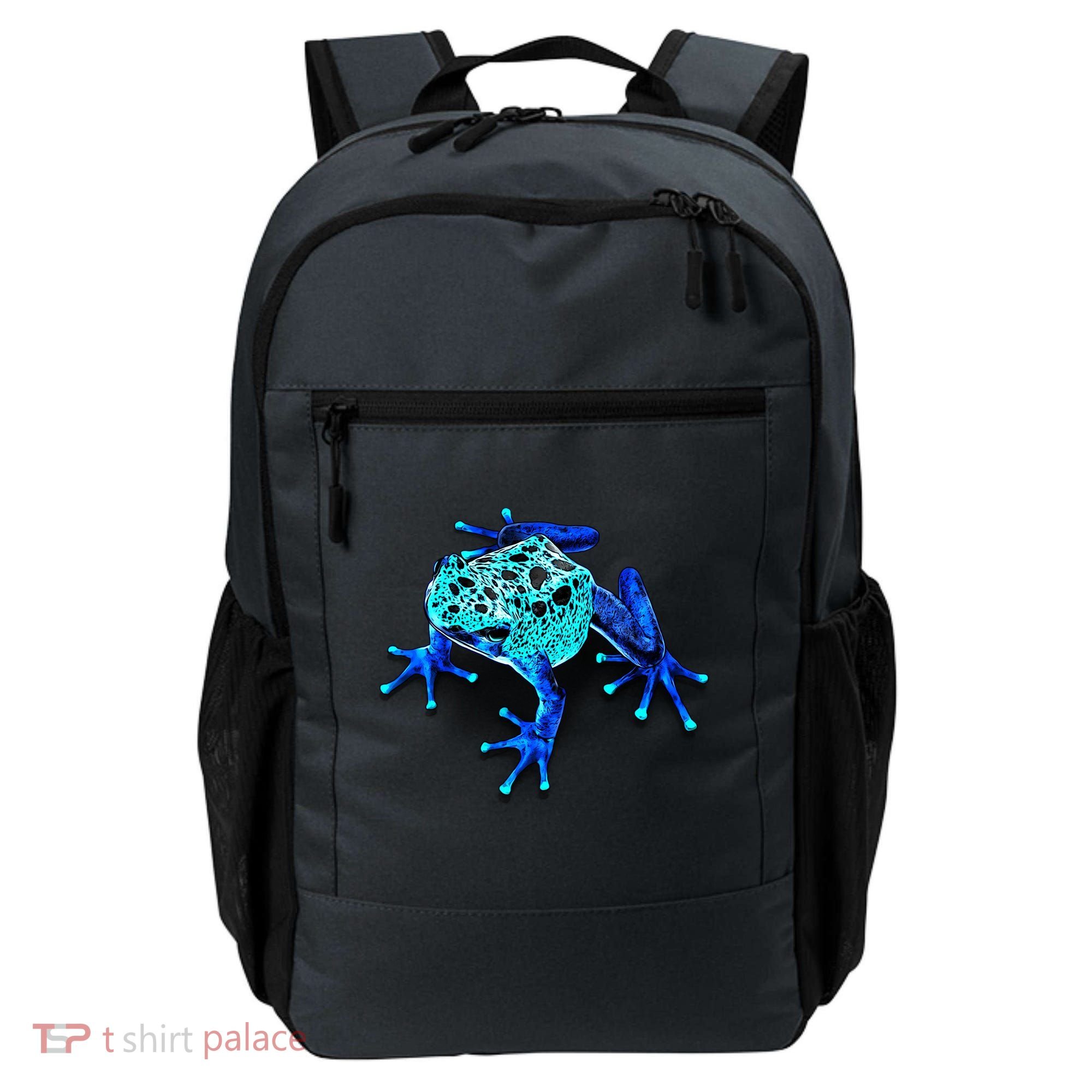 Little Blue Frog With Spots Backpack