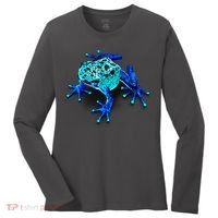Little Blue Frog With Spots Women's Long Sleeve Shirt thumb 0