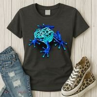 Little Blue Frog With Spots Women's T-Shirt thumb 3