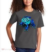 Little Blue Frog With Spots Kids T-Shirt thumb 2