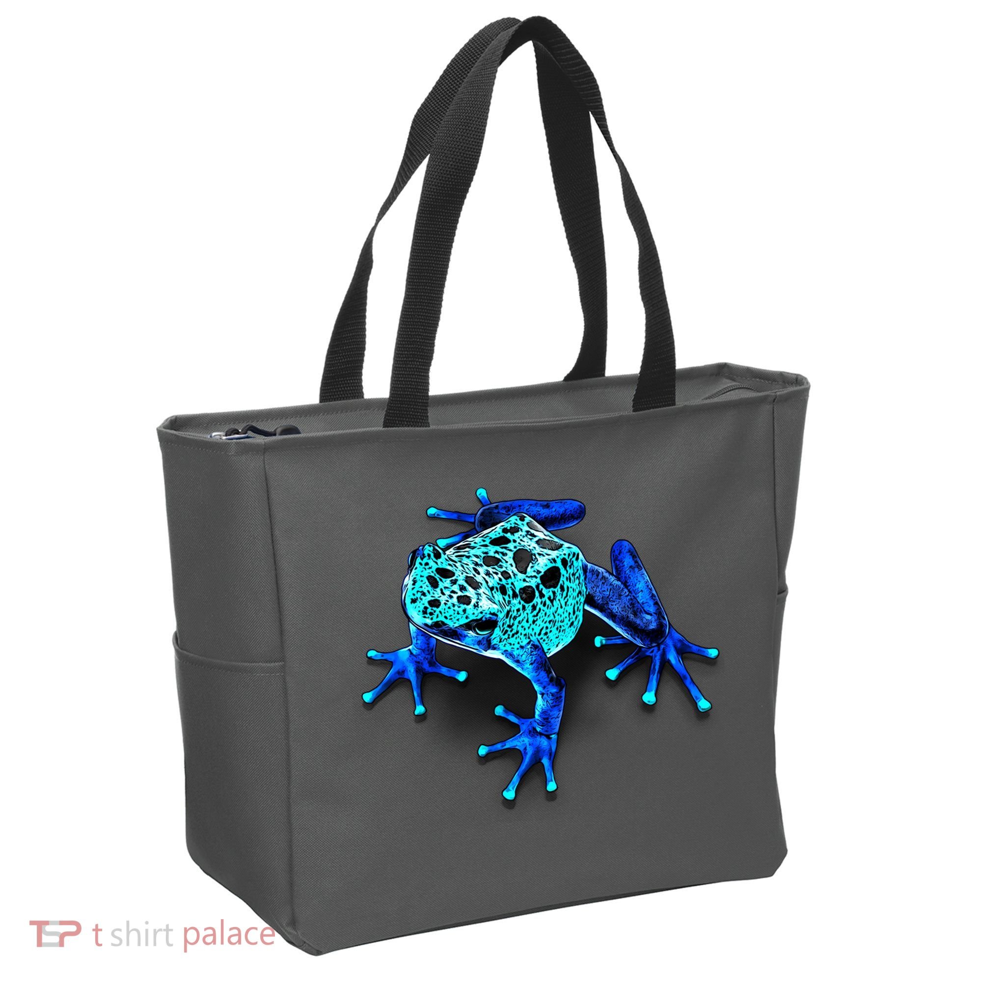 Little Blue Frog With Spots Tote Bag