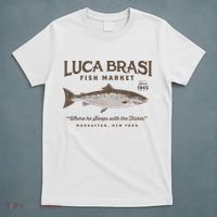 Luca Brasi Fish Market Est 1945 Fishing T-Shirt thumb 5