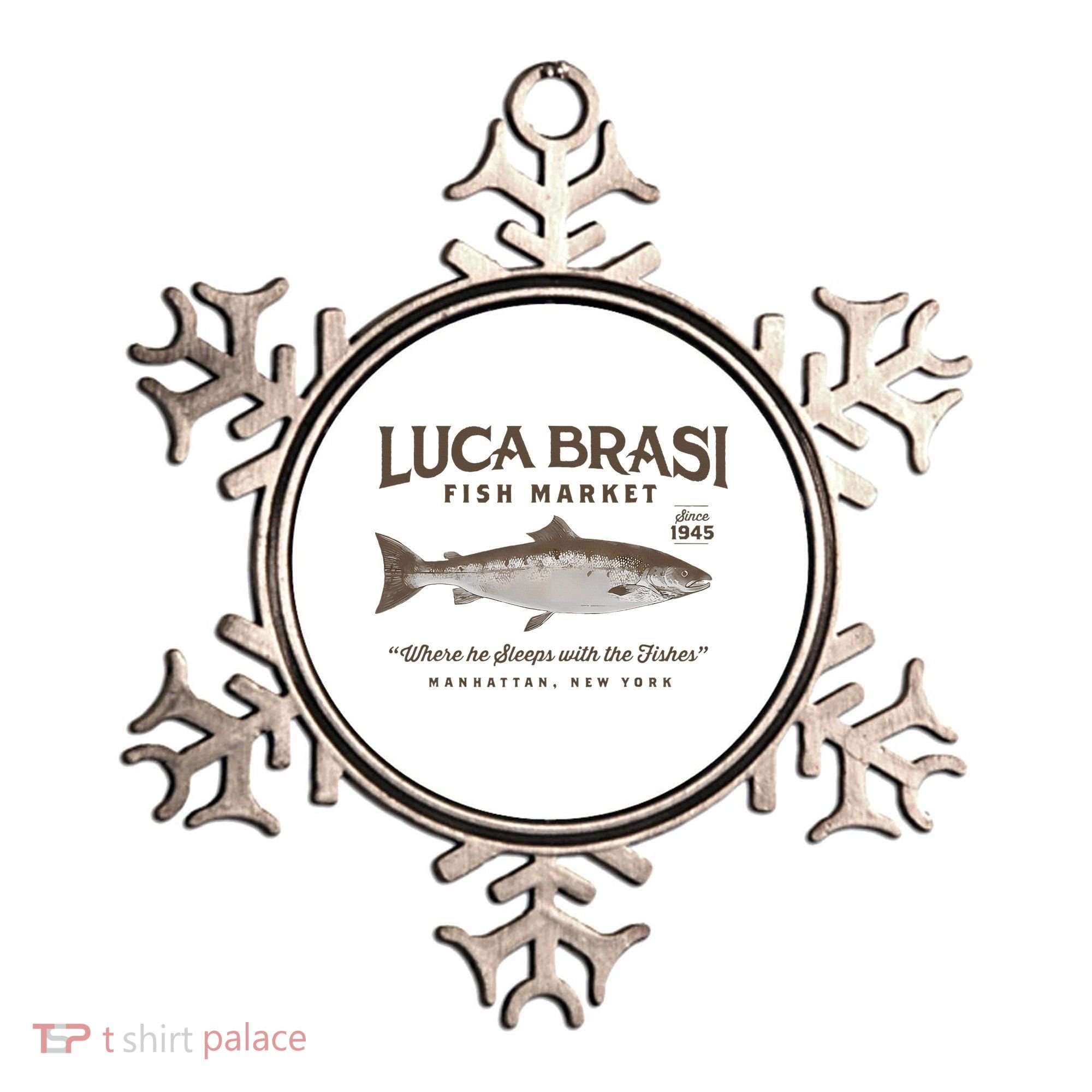 Luca Brasi Fish Market Est 1945 Fishing Ornament