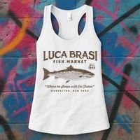 Luca Brasi Fish Market Est 1945 Fishing Women's Tank Top thumb 3
