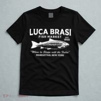 Luca Brasi Fish Market The Godfather Est 1945 Fishing T-Shirt thumb 5