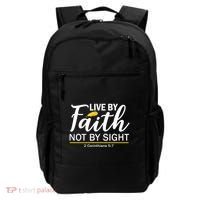 Live By Faith Not By Sight Bible Quote Backpack thumb 0