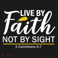 Live By Faith Not By Sight Bible Quote Women's Hoodie thumb 2
