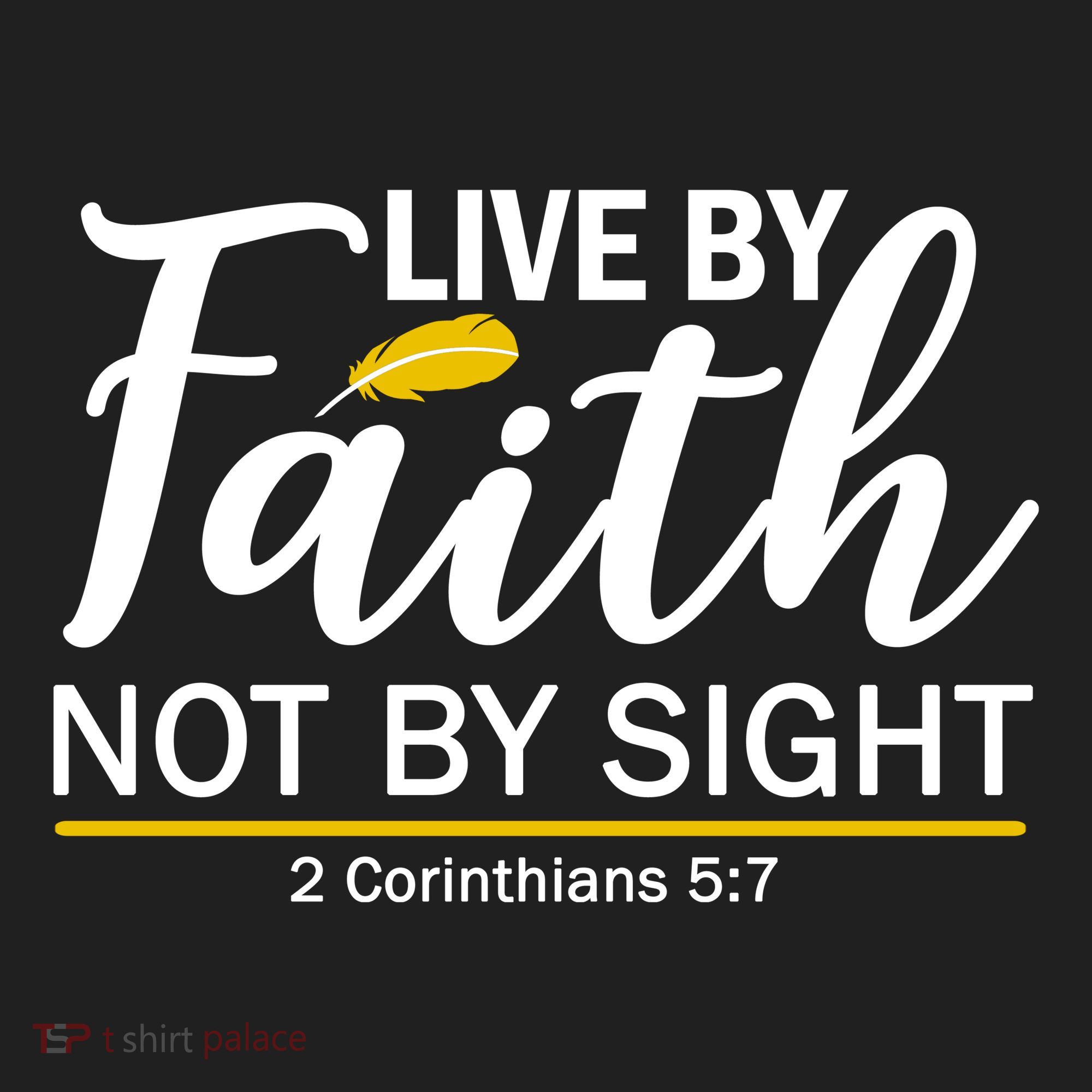 Live By Faith Not By Sight Bible Quote Golf Towel