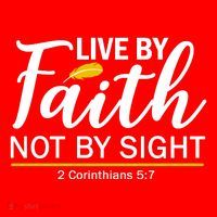 Live By Faith Not By Sight Bible Quote Coaster thumb 2