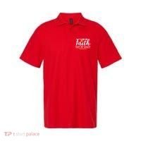 Live By Faith Not By Sight Bible Quote Polo thumb 0