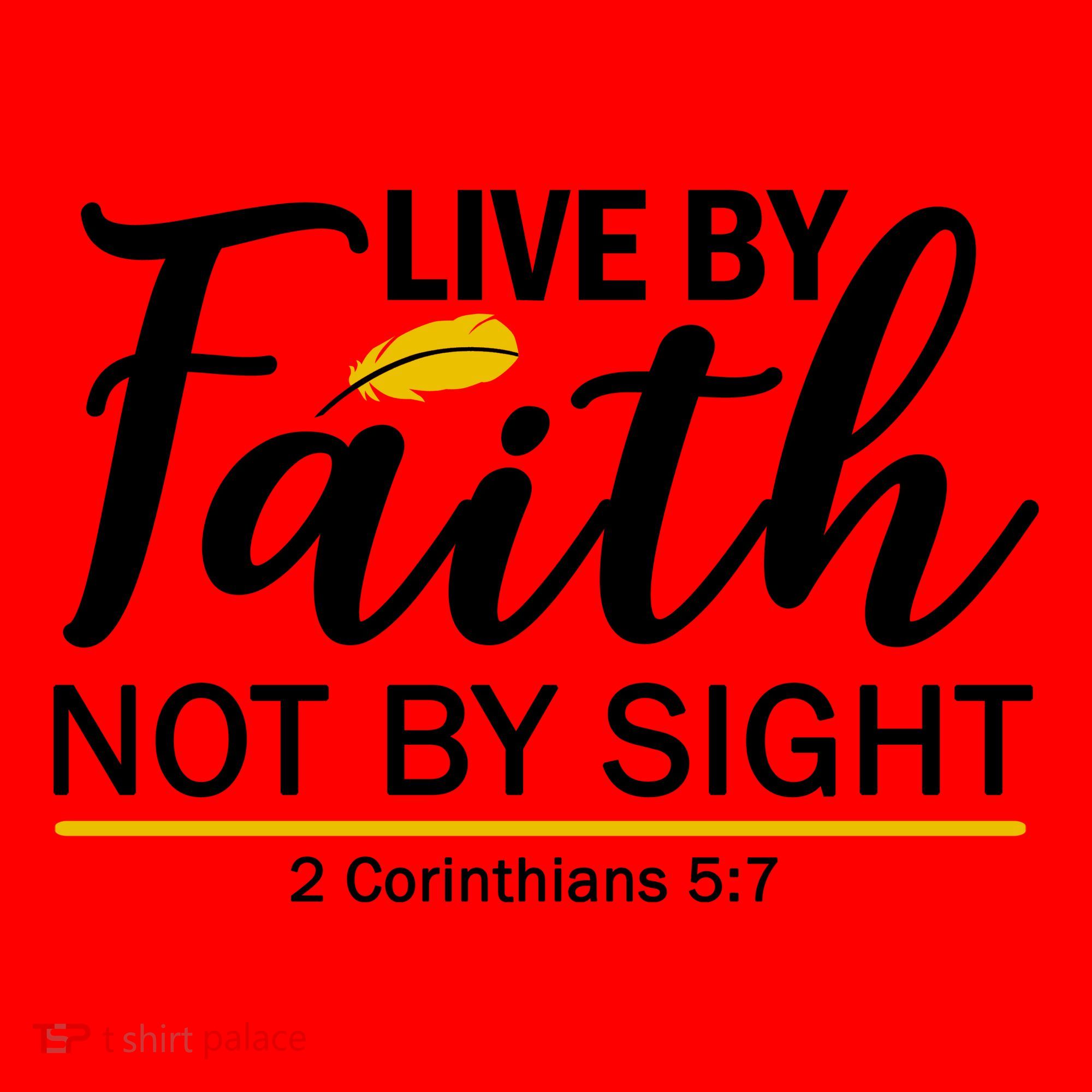 Live By Faith Not By Sight Bible Quote Santa Hat