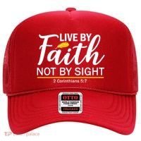 Live By Faith Not By Sight Bible Quote Hat thumb 0