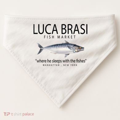 Luca Brasi Fish Market USA-Made Doggie Bandana