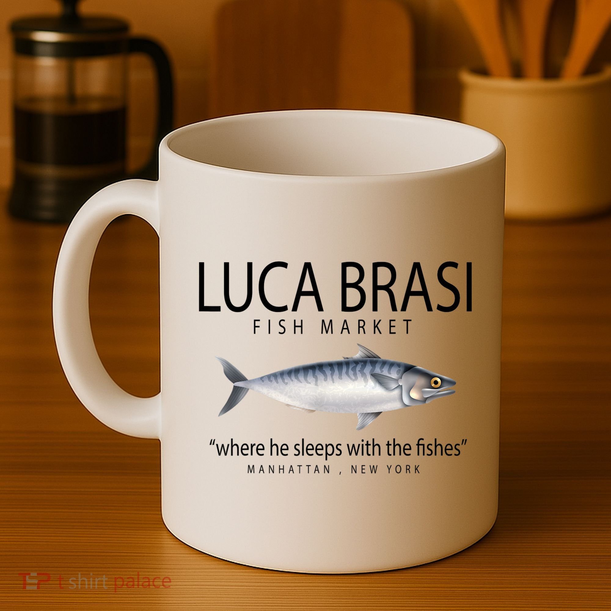 Luca Brasi Fish Market Coffee Mug