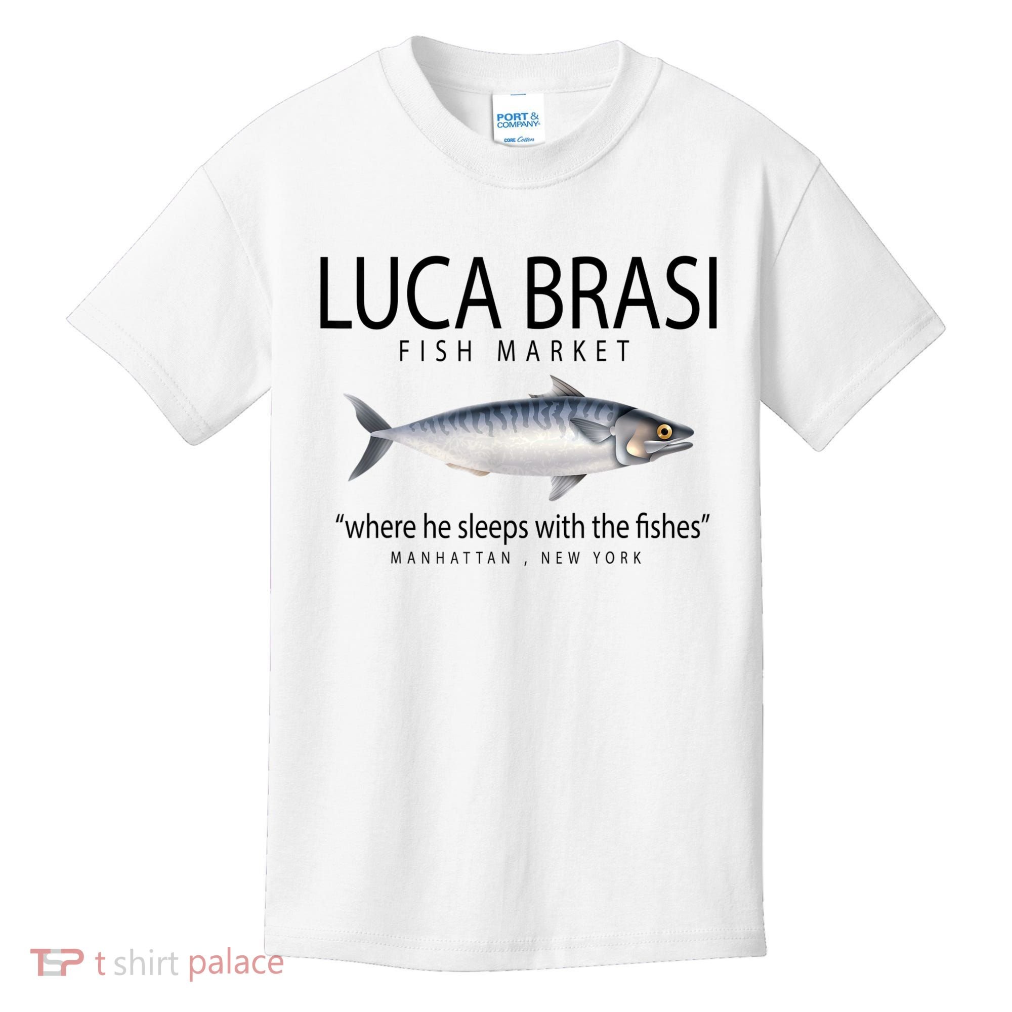 Luca Brasi Fish Market Kids T-Shirt