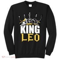 Leo Birthday Gifts King Leo Zodiac Sweatshirt thumb 0