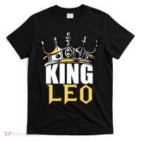 Leo Birthday Gifts King Leo Zodiac T-Shirt thumb 0