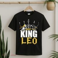 Leo Birthday Gifts King Leo Zodiac T-Shirt thumb 2