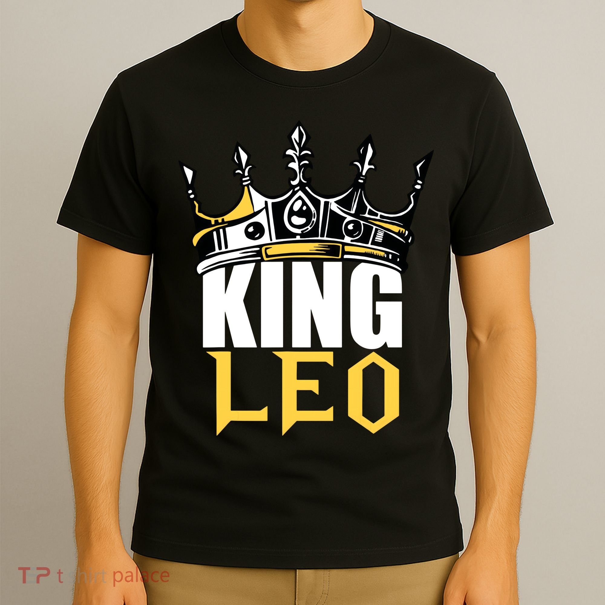 Leo Birthday Gifts King Leo Zodiac T-Shirt