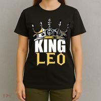Leo Birthday Gifts King Leo Zodiac T-Shirt thumb 4