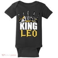 Leo Birthday Gifts King Leo Zodiac Baby Bodysuit thumb 0