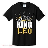 Leo Birthday Gifts King Leo Zodiac Kids T-Shirt thumb 0