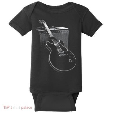 Legendary Blues Guitar and Amp  Baby Bodysuit