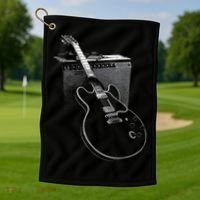 Legendary Blues Guitar and Amp  Golf Towel thumb 1