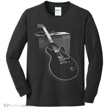 Legendary Blues Guitar and Amp  Kids Long Sleeve Shirt