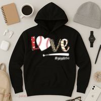 Love Baseball Gigi Baseball Gigi Hoodie thumb 3