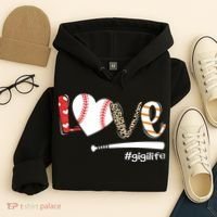 Love Baseball Gigi Baseball Gigi Hoodie thumb 4