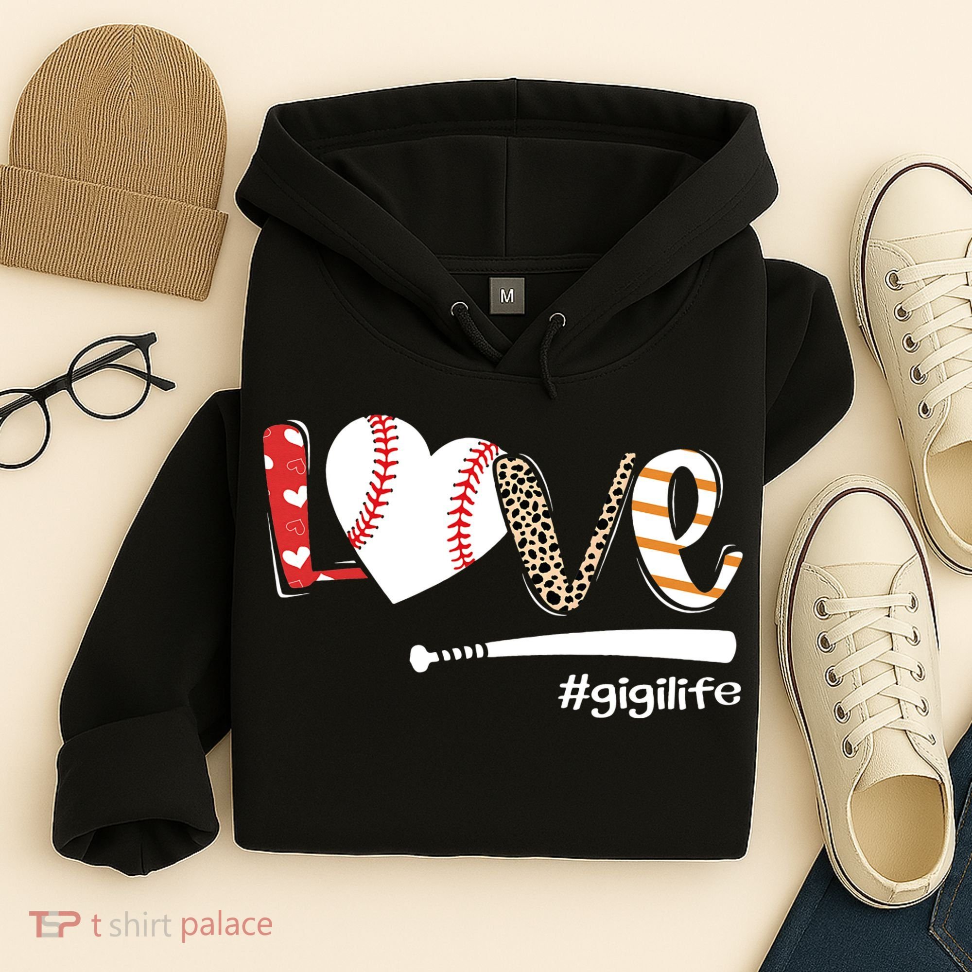Love Baseball Gigi Baseball Gigi Hoodie