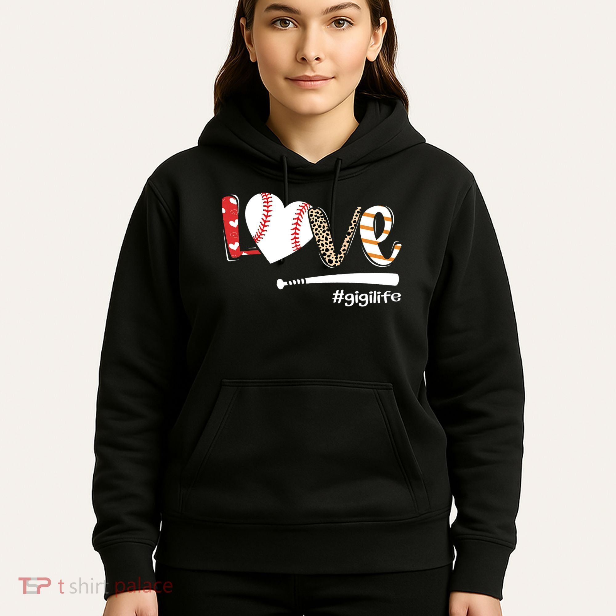 Love Baseball Gigi Baseball Gigi Hoodie