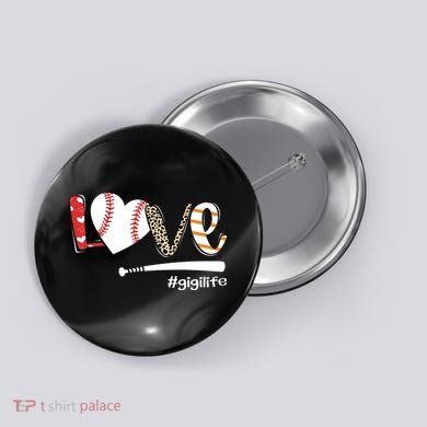 Love Baseball Gigi Baseball Gigi Button