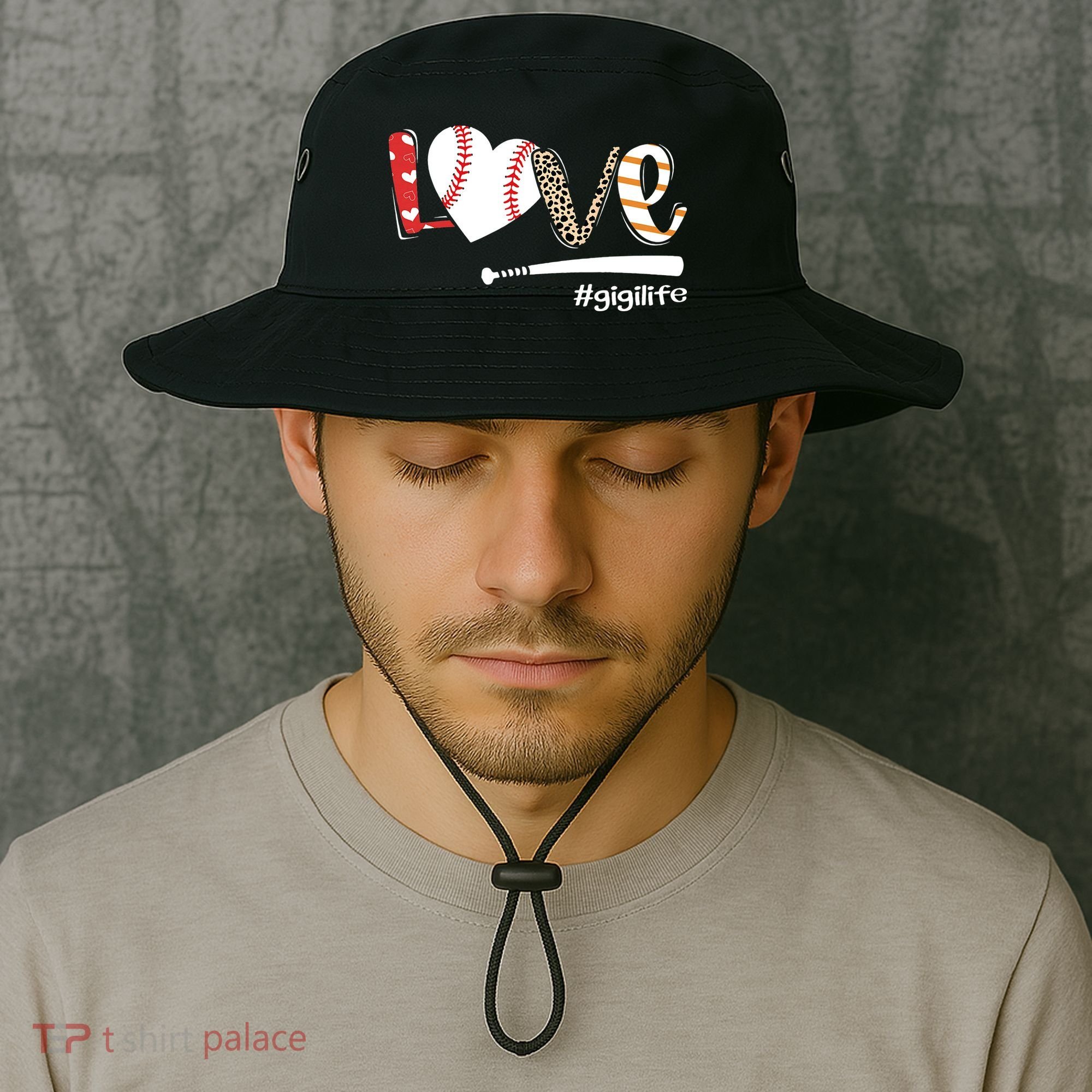 Love Baseball Gigi Baseball Gigi Bucket Hat