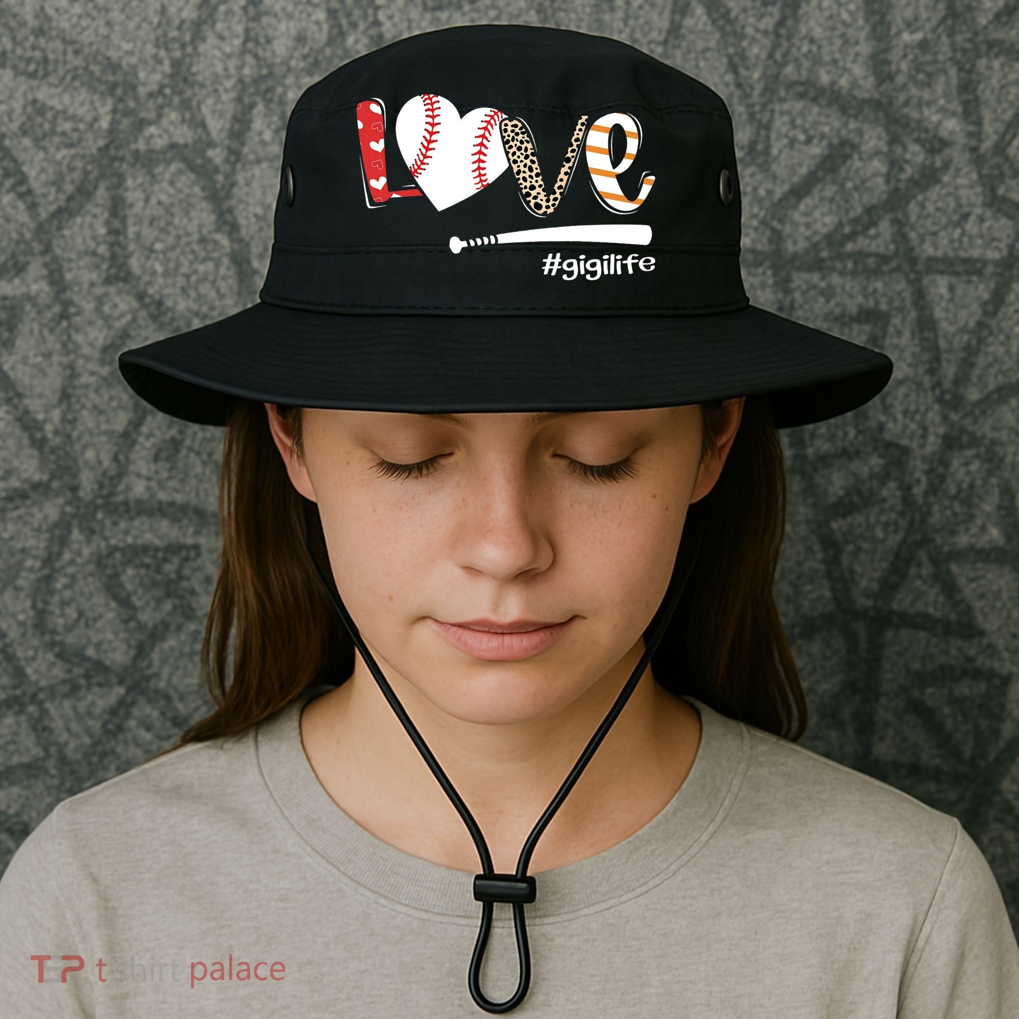 Love Baseball Gigi Baseball Gigi Bucket Hat