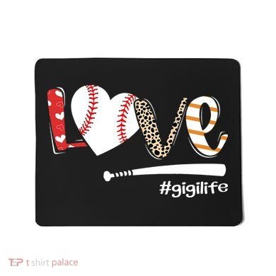 Love Baseball Gigi Baseball Gigi Mousepad