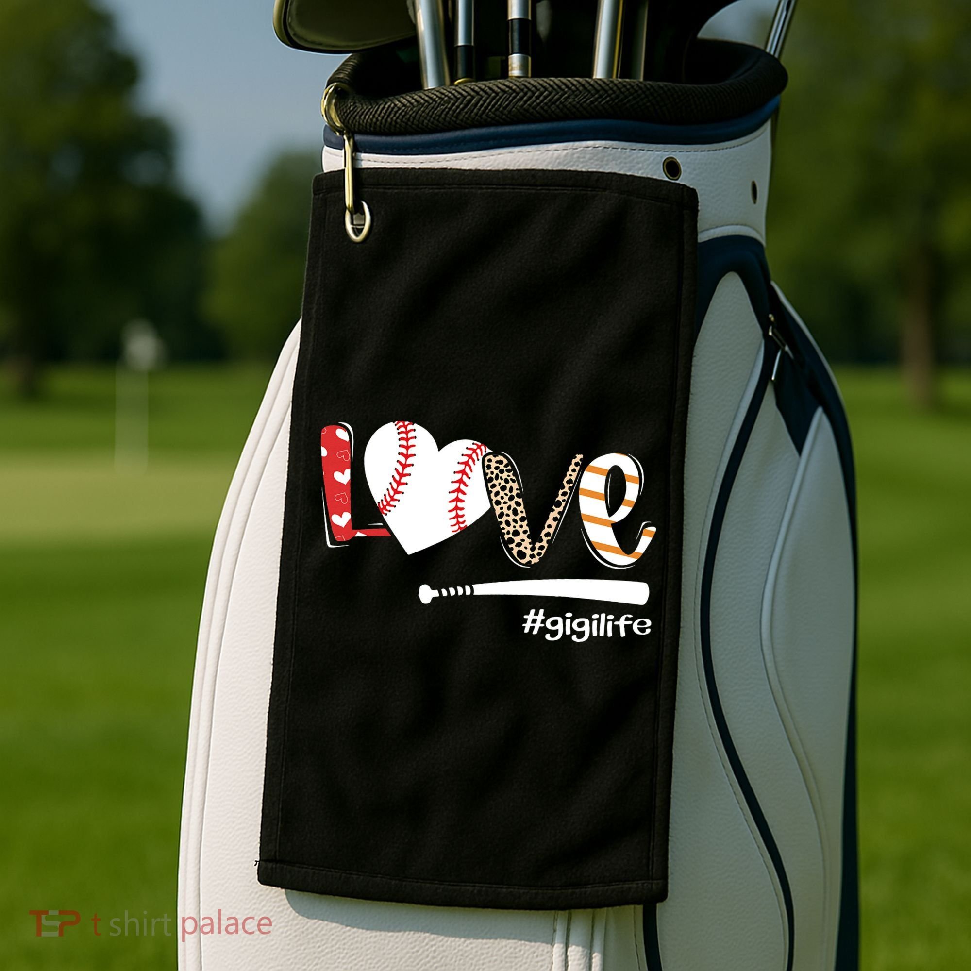 Love Baseball Gigi Baseball Gigi Golf Towel