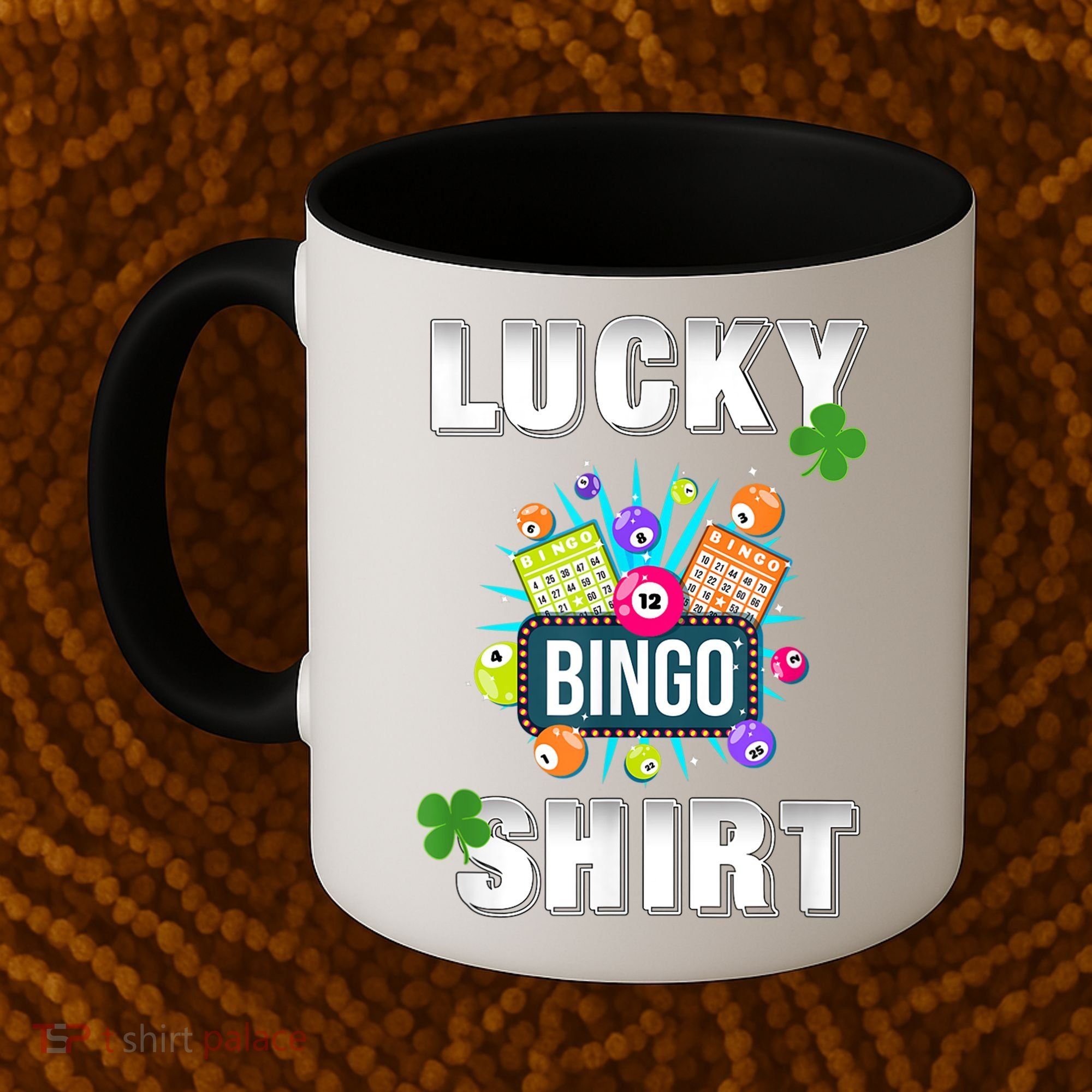 Lucky Bingo, Gambling Fun Bingo Lover T, Dk Coffee Mug