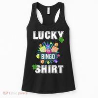 Lucky Bingo, Gambling Fun Bingo Lover T, Dk Women's Tank Top thumb 0