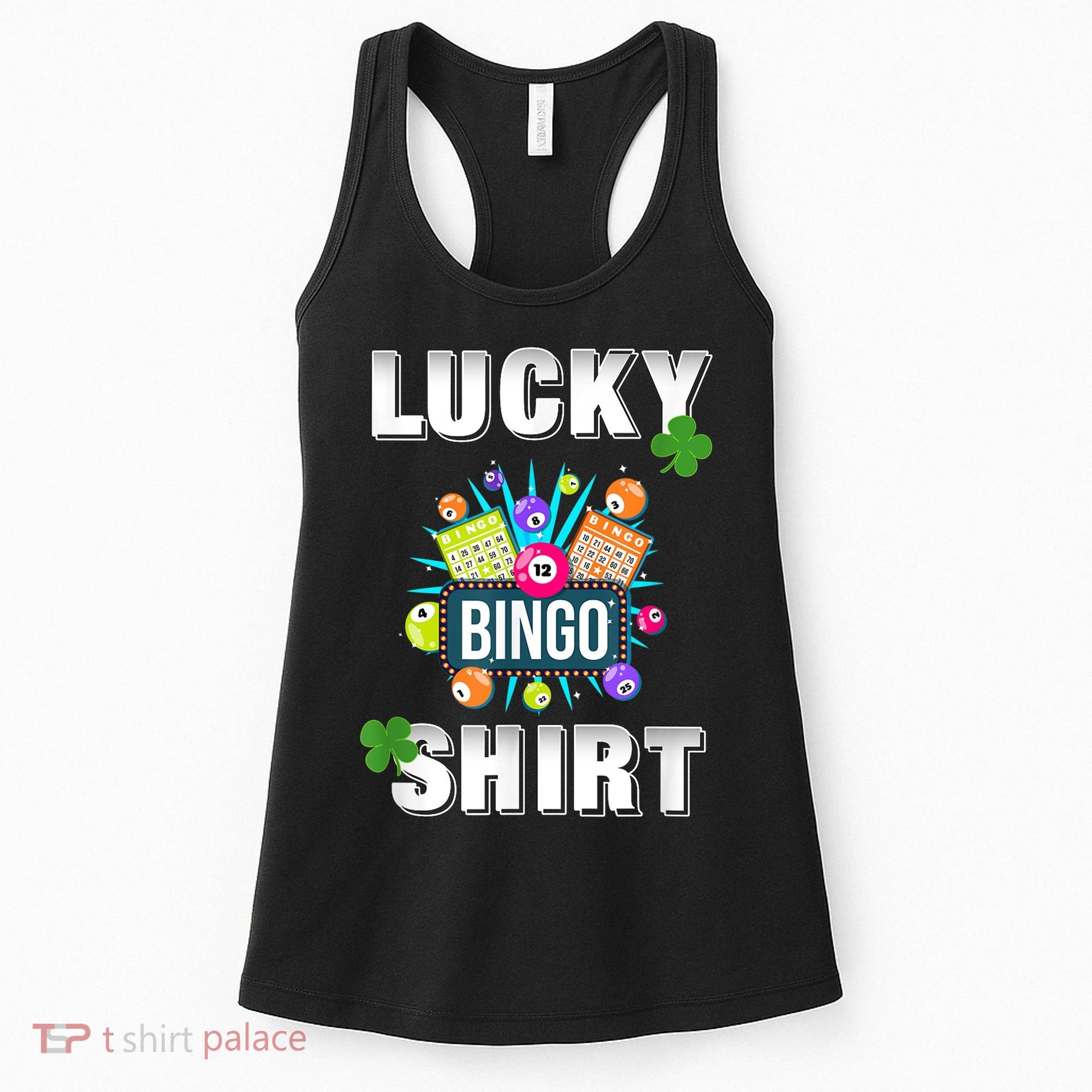 Lucky Bingo, Gambling Fun Bingo Lover T, Dk Women's Tank Top