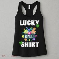 Lucky Bingo, Gambling Fun Bingo Lover T, Dk Women's Tank Top thumb 3